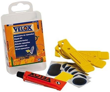 VELOX Kit Reparacion Parches+Desmontables grande MTB